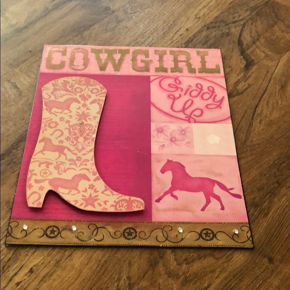 Cowgirl Giddy Up Sign